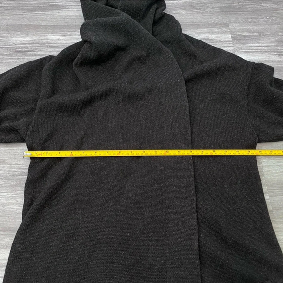 Vince Woman’s Alpaca Wool Blend Hooded Short Sleeve Open Cardigan Long Sz M - Picture 6 of 7